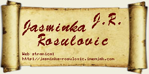 Jasminka Rošulović vizit kartica